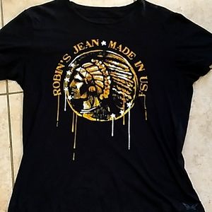 Robin's jean Black and Gold shirt